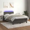 Boxspringbed met matras en LED-verlichting, donkergrijs, Productafbeelding-voorbeeld 4