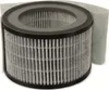 A cylindrical air filter with a black ring on top and a light gray fabric on the side against a white background. Anteprima dell’immagine prodotto