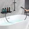 AURALUM Verchromte Wasserfall-Duscharmatur, Duschstange mit Produktbild-Vorschau 8
