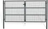Doppelflügeliges Zauntor 3m OLGA H.150cm grau Produktbild-Vorschau 1