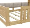 Flachbett, Gitterbett, 140 x 200 cm, Kinderbett mit Gitter, Produktbild-Vorschau 16
