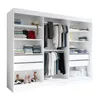 Oravelle 200 cm Weiß / Graphit 3-türiger Kleiderschrank mit Produktbild-Vorschau 8