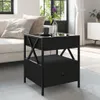 vidaXL Couchtisch mit Infinity-LED Schwarz 40x40x51 cm Produktbild-Vorschau 4