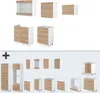 Küchenzeile Vicco R-Line Sonoma/Weiß 200 cm , AP Eiche, Produktbild-Vorschau 7