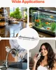 Collage showing different applications of a UV water purifier, including a pond, aquarium, laboratory sink, and a person drinking water. Podgląd zdjęcia produktu