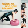 TRESKO Gym lopta (ružová, 85 cm) s pumpou Fitness lopta Náhľad obrázku produktu 4