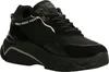 A black Guess sneaker is shown from the side against a white background. Produktbild-Vorschau