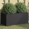 Jardinière noir 62x30x29 cm acier Voir les images du produit 2