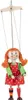 Marionette Mädchen mit Zöpfen, 20 cm, Holz-Marionette, Produktbild-Vorschau 2