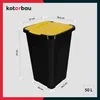KOTARBAU® Abfalleimer 50l Mülltrennung Deckel in Gelb Produktbild-Vorschau 3