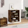 vidaXL Szafka na buty dąb wędzony 60x35x70 cm materiał Podgląd zdjęcia produktu 11