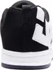 The back view of a black and white sneaker. Anteprima dell’immagine prodotto