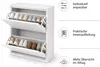 Alveon Schuhkipper Metall 2 Klappen schmal 51 x 15 x 75 cm Produktbild-Vorschau 8