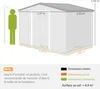 Outsunny Abri de jardin en métal 5,4 m² cabane de jardin Voir les images du produit 5