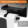 KRUMAD Toilettenpapierhalter ohne Bohren Schwarz, Produktbild-Vorschau 5