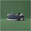 New Balance ML574EVN sneakers colore blu navy da uomo Anteprima dell’immagine prodotto 4