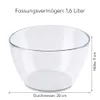Miska salatarka szklana, średnica 20 cm, pojemność 1,6 L – Podgląd zdjęcia produktu 2
