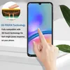 A hand is shown interacting with a smartphone screen, illustrating the 3D-Touch technology. Produktbild-Vorschau