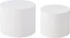 Two white cylindrical tables of different sizes are shown against a white background. Náhled obrázku produktu