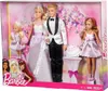 Hochzeitsset | Barbie Puppe | mit Ken, Stacie & Chelsea | Produktbild-Vorschau 5