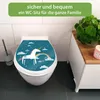 banjado Familien WC Sitz weiß mit Absenkautomatik und Motiv Produktbild-Vorschau 2