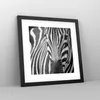 Gerahmtes Poster - Schwarzer Rahmen - Tiere Zebra gestreift Produktbild-Vorschau 8