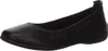 A single black leather ballet flat shoe is shown from a side-angle on a white background. Anteprima dell’immagine prodotto