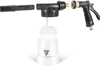 A car wash foam sprayer gun with a detachable bottle and a wand attachment, displayed against a white background. Podgląd zdjęcia produktu