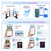 Collage of app screenshots and phone mockups showcasing various features and applications. Produktbild-Vorschau