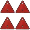 4x Dreiecksreflektoren 162x142mm Rot Rückleuchten Produktbild-Vorschau 2