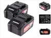 Set di batterie Metabo 2x batterie Li-Power 18 V 4,0 Ah CAS Anteprima dell’immagine prodotto 1