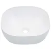 vidaXL Lavabo 42,5 x 42,5 x 14,5 cm in Vetroceramica bianca Anteprima dell’immagine prodotto 1