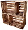 Geflammt Holzkisten 50 x 20 x 30 cm massive Weinkisten in Produktbild-Vorschau 4