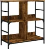 vidaXL Regál Smoked Oak 78,5x33x82 cm odvodený výrobok z Náhľad obrázku produktu 1