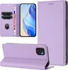 Litchi Leder Handyhülle für Samsung Galaxy A03 Wallet Produktbild-Vorschau 3