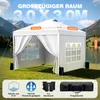 Arvioo Pavillon 3x3m mit Seitenteilen, Faltpavillon Produktbild-Vorschau 2