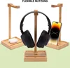 Supporto per cuffie in bambù, supporto per cuffie con Anteprima dell’immagine prodotto 4
