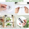 Installation steps for a plant grow light and a shelf with plants. Produktbild-Vorschau