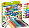 A box of Bambino colored pencils with a sharpener and a display of the pencils. Anteprima dell’immagine prodotto