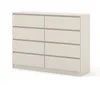 A neutral studio shot of a beige dresser with eight drawers. Anteprima dell’immagine prodotto