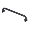 A black metal grab bar with mounting flanges on a white background. Náhled obrázku produktu