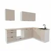 Eckküche - 260x170 cm - Beige Matt - MDF - mit beiger Produktbild-Vorschau 9