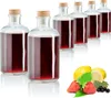 COM-FOUR® 6x Glasflasche 500 ml mit Korken - leere Flasche Produktbild-Vorschau 1