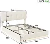 CDGlobal LED Polsterbett 140x200cm mit Lattenrost, Produktbild-Vorschau 7