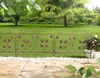 Steckzaun Blume Metall braun 57x45cm – Dekozaun Produktbild-Vorschau 10