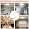 LARS360, okrągła lampa sufitowa LED, 36W, 6500K. Płaska Podgląd zdjęcia produktu 4