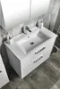 Aqualine ZUNO 85 Keramik-Waschtisch 85x45cm, weiß Produktbild-Vorschau 2