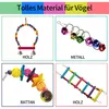 7 teiliges Vogelspielzeug Set, Papageienspielzeug, Haustier Produktbild-Vorschau 2