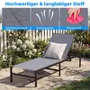 Chaise longue COSTWAY, chaise de jardin avec dossier Voir les images du produit 5