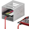 deleyCON SATA 3 Nylon Kabel 60cm gerade 6 Gbit/s - Rot Produktbild-Vorschau 5
